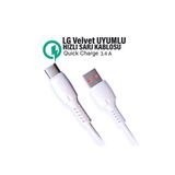 Lg Velvet Uyumlu Şarj Kablosu Hızlı Şarj 3.4A Lg Velvet Lm G910 Kablosu