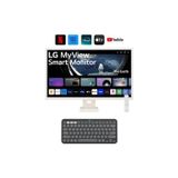 LG Webos 32 Inç 80 Ekran 60 Hz 8 MS IPS Fulhd Smart Monitör Tv+Logitech Kablosuz Klavye