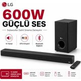 Lg Yapay Zeka Destekli Ses Optimizasyonlu 600 W 4.1 Kanal Soundbar Sistemi Kablosuz Subwoofer ve Bluetooth 5.3 Teknolojili Eğlence Seti - Black