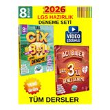 Lgs 2026 Deneme Seti: Ünlüler Cix 3+1-Ünlüler Acıbiber 3Lü Genel Denemetablet Kalem