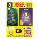 Lgs 2026 Hazırlık 8.Sınıf 9'Lu Deneme + Okyanus Master 8.Sınıf 3'Lü Set + Kalem - Karma Yeni Nesil