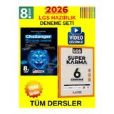 Lgs 2026 Hazırlık Seti Kafadengi Challenger 5 Deneme-Eyted Süper Karma 6Lı Genel Deneme Set+Kalem