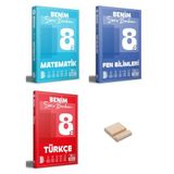 LGS 8. Sınıf Benim Hocam Matematik Fen ve Türkçe Soru Bankam 3lü Set + Telefon Standı