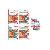 LGS 8. Sınıf Bumerang Etkinlikli Defter Matematik Fen Türkçe ve İnkılap Tarihi 4lü Set