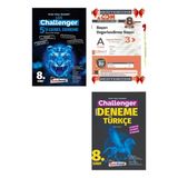 Lgs 8. Sınıf Challenger 5'li Genel + Türkçe Deneme Set (deneme Ve Fosforlu Kalem Hediyeli)