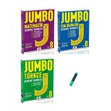 LGS 8. Sınıf Jumbo Serisi Matematik Türkçe ve Fen Bilimleri 3lü Set Denemeleri