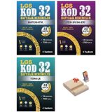 LGS 8. Sınıf Kod32 Haftalık Denemeler Matematik Fen ve Türkçe 3lü Set
