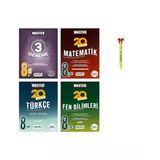 LGS 8.Sınıf Master 3'lü Genel Matematik Türkçe Fen Bilimleri Deneme