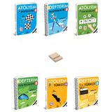 Lgs 8. Sınıf Matematik Fen ve Türkçe Atölyem - Defterim 6lı Set + Telefon Standı