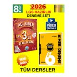 Lgs 8. Sınıf Tüm Ders Genel Deneme Seti-Ünlüler Acı Biber 3Lü+Hız Yayın 6 Lı Deneme Set