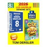 Lgs Süper İkili 8. Sınıf Tüm Ders Genel Deneme Seti-Editör Branş Branş+Ünlüler Cix 3+1 Deneme