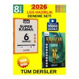 Lgs Süper İkili 8. Sınıf Tüm Ders Genel Deneme Seti-Eyted Süper Karma 6Lı+Krallar Karması 9 Lu Deneme