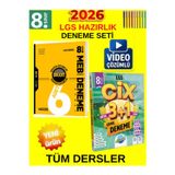 Lgs Süper İkili 8. Sınıf Tüm Ders Genel Deneme Seti-Hız Yayın 6Lı Genel+Ünlüler Cix 3+1 Deneme