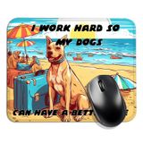 Lhbfsaz I Work Hard, and so Does My Dogs... Komik Mouse Pad (Kare), Rahat ve Kaymaz, Köpek Deseni, Dizüstü Bilgisayar Oyunları için Mükemmel, Köpek Severler ve Köpek Sahipleri için Ofis Hediyesi
