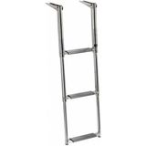 Lhr Teleskopik Krom Tekne Merdiveni 3 Basamaklı, Boy 85cm
