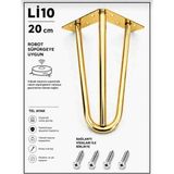 Li 10 Mil Martı Ayak Metal 3 Boru 20 cm , Gold Kaplama Mobilya,tv Ünitesi,dolap,koltuk,kanepe,masa,sehpa,baza,komodin,mobilya Ayağı - krom