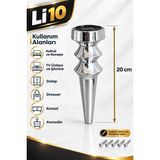 Li 10 Oliva 20 cm Krom Kaplama Plastik Ayak Koltuk , Tv Ünitesi , Şömine ,konsol , Komodin , Dolap , Dresuar , Mobilya Ayağı - Altın