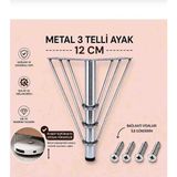 Li 10 Tel Ayak Metal 12 cm Krom Kaplama Mobilya,tv Ünitesi,dolap,koltuk,kanepe,masa,sehpa,baza,mobilya Ayağı - gold