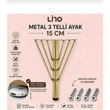 Li 10 Tel Ayak Metal 15 cm Demir Gold Kaplama Mobilya,tv Ünitesi,dolap,koltuk,kanepe,masa,sehpa,baza,mobilya Ayağı - Krom