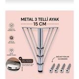 Li 10 Tel Ayak Metal 15 cm Krom Kaplama Mobilya,tv Ünitesi,dolap,koltuk,kanepe,masa,sehpa,baza,mobilya Ayağı - gold