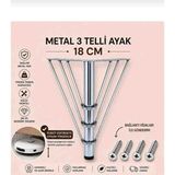 Li 10 Tel Ayak Metal 18 cm Krom Kaplama Mobilya,tv Ünitesi,dolap,koltuk,kanepe,masa,sehpa,baza,mobilya Ayağı - gold
