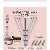 Li 10 Tel Ayak Metal 20 cm Krom Kaplama Mobilya,tv Ünitesi,dolap,koltuk,kanepe,masa,sehpa,baza,mobilya Ayağı - gold