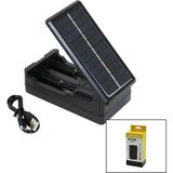 Lı-Ion Charger MS-TYN82 Solar - Güneş Enerjili 2li Pil Şarj Aleti 1200MA (5492)