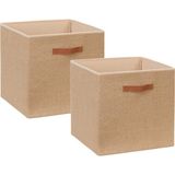 Li Jüt Kumaş Kutu Set 30 x 30 x 30 cm