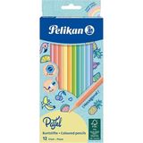 Li Pastel Renk Kuru Boya Kalemi Karton Kutu 1 Paket 12 Renk Kuruboya Tam Boy Renkli Kalem - Standart