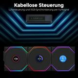 Li Unı Fan Reverse Tl Wıreless LCD 3X120MM Siyah Kasa Fanı (G99.12RTLLCD1W3B.00)
