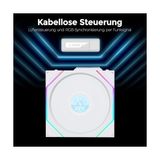 Li Unı Fan Tl Wıreless LCD 1X120MM Beyaz Kasa Fanı (G99.12TLLCD1W1W.00) - 0 - Siyah