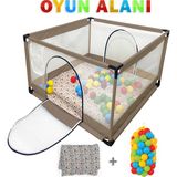 Lia Bebek Icon Kare Bebek ve Çocuk Oyun Alanı 100X100CM - Açık Kahverengi