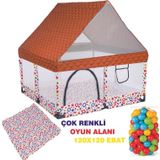 Lia Bebek Lia Bebek Icon Koruycu Bebek Ve Çocuk Oyun Alanı Çatılı 120X120 Ebat