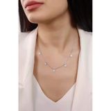 Lia Berto Taşlı Pul Şans Model 925 Ayar Gümüş Kolye