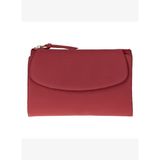 ÉLIA Crimson Red Medium Deri Kadın Cüzdan & Clutch