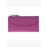 ÉLIA Plum Violet Large Deri Kadın Cüzdan & Clutch