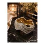 Liacharm Gold Işıltılı Kıvrımlı Taşlı Kadın Abiye Kelepçe Bileklik – Düğün Ve Gece Takısı Standart Gümüş