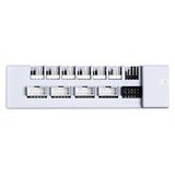 Lian Li Evrensel USB ve PWM Fan Hub, 4 USB Başlıklı Fan Kontrol Cihazı - 6 Fan Bağlantı Noktası - Manyetik Montaj - 5V/4PIN - PSU/Anakart Evrensel Kılıf Uyumluluğu - Beyaz (EG-HUB01W)