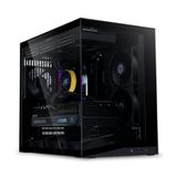 Lian Li O11 Dynamic Mini V2 Flow Bilgisayar Kasası Siyah | Kompakt ATX Orta Boy Kasa, İki Bölmeli Tasarım, Temperli Cam ve Modüler Yapı - 5 Fan Önceden Kurulmuş