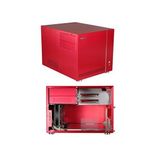 Lian li pc-v351 Kırmızı M.ATX Alüminyum Kasa El Yapımı İkinci El - Güç (Watt): Yok Marka: Lian Li (209 - Açık Ton)