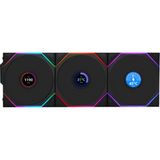 Lian Li Unı Fan Tl Wıreless LCD 3X120MM Siyah Kasa Fani - Renkli