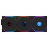 Lıan Lı Unı Fan Tl Wireless Lcd Argb Siyah 120Mm Üçlü Kasa Fani