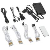 Lian Li UNI HUB SL-INF Controller – RGB ve fan kontrolü, UNI FAN SL-INF, L-Connect 3, 16 fana kadar, ARGB & PWM Hub, beyaz