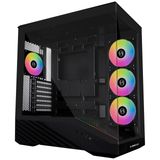 Lian Li Vector V100R Orta Kule Kılıfı - Siyah, ATX Desteği, Mesh Ön Panel, Temperli Cam, USB-C, Aletsiz Yan Panel