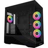 Lian Li Vector V100R Siyah E-Atx Kasa - Siyah, Atx Desteği, Mesh Ön Panel, Temperli Cam (G99.V100RX.00 G99.V100RX.01) - 130 W