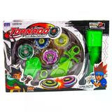 Lianfa Oyuncak Metal Beyblade Fırlatma Tabancalı 4Lü Oyuncu Kiti Seti Çek Bırak Fırlat Oyuncak Topaç