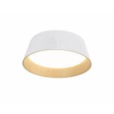 Liano Plafonyer | Modern LED 90W | Çift Renk Işık | 46x16cm | Beyaz - Ahşap | Salon, Yatak Odası ve Mutfak için Dekoratif Tavan Aydınlatması