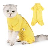 LIANZIMAU Kedi Cerrahi Kurtarma Suit Profesyonel Erkek Kadın Köpek Karın Yaraları Koni E-Yaka Alternatif, Anti-Yalama veya Cilt Hastalıkları Pet Cerrahi Kurtarma Pijama Takımı, Kediler için Yumuşak Kumaş