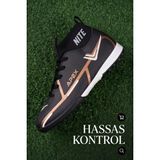 Liarca Aeroflow Velocıty Sock Siyah Hafif Yüksek Hız Maksimum Zemin Tutuş Teknolojili Çoraplı Çocuk Halı Saha Ayakkabısı