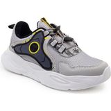 Liarca Anatomik Yüksek Taban Bağcıklı Unisex Anorak Air File 4 Mevsim Çocuk Spor Ayakkabı Sneaker - Siyah - Gri